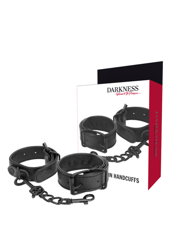 DARKNESS - MENOTTES TEXTURÉES LARGES ET MINCE