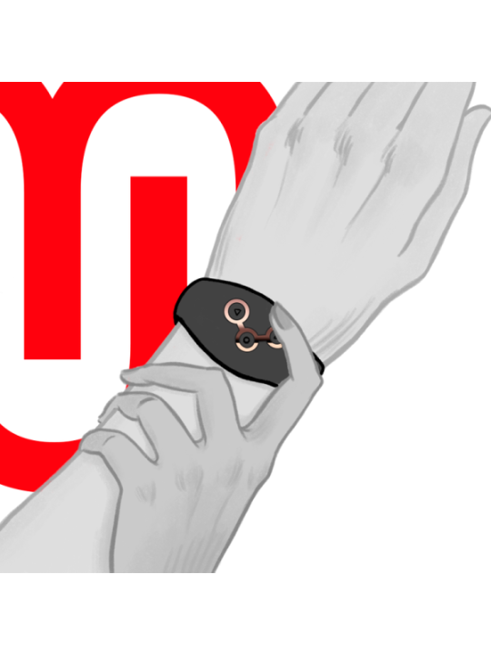WATCHME - MONTRE À TÉLÉCOMMANDE À TECHNOLOGIE SANS FIL JET ET CUIVRE