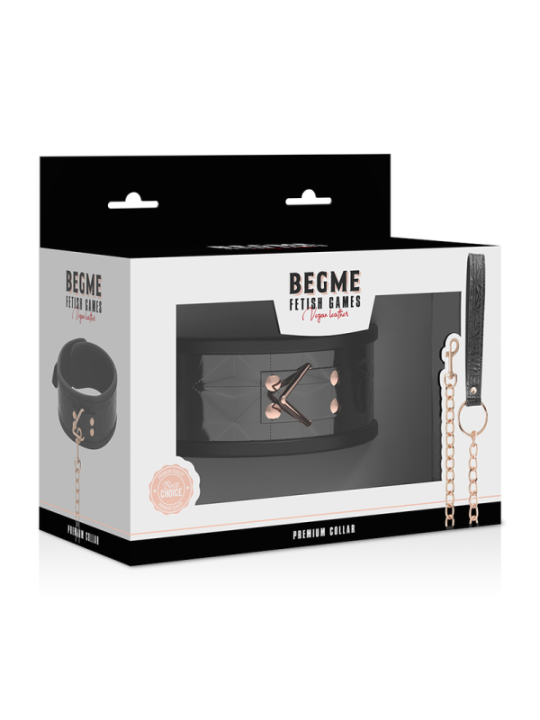 BEGME - BLACK EDITION PREMIUM COLLIER EN CUIR VEGAN