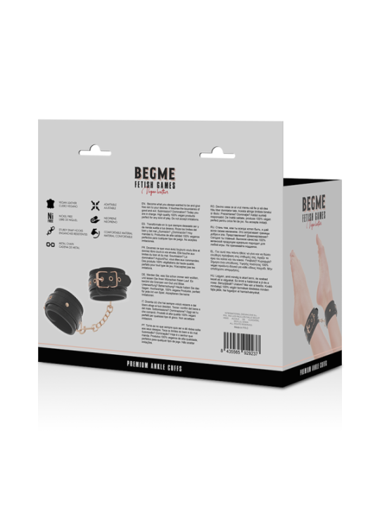 BEGME - BLACK EDITION PREMIUM MENOTTES POUR CHEVILLES