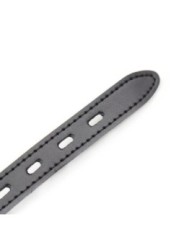 OHMAMA FETISH - BÂILLON BALLE EN SILICONE AVEC CEINTURE EN CUIR (CADENAS INCLUS)