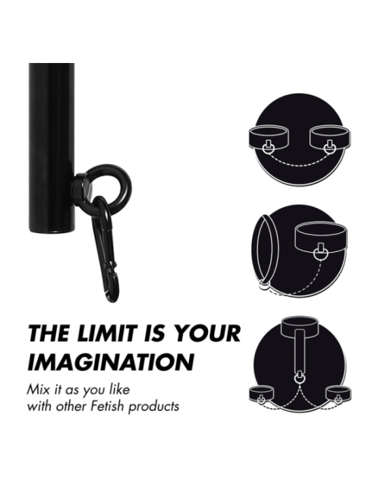 FETISH SUBMISSIVE BONDAGE - BARRE SÉPARATEUR RÉGLABLE 4 PIÈCES