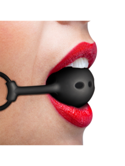 FETISH SUBMISSIVE BONDAGE - BÂILLON À BOULE EN SILICONE RESPIRANT