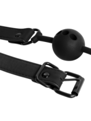 FETISH SUBMISSIVE BONDAGE - BÂILLON À BOULE EN SILICONE RESPIRANT