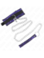 KINK - COLLIER COURT EN DENTELLE DE VELOURS AVEC CEINTURE 105 CM AVEC GARNITURE EN NYLON 44 X 5,5 CM