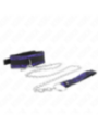 KINK - COLLIER COURT EN DENTELLE DE VELOURS AVEC CEINTURE 105 CM AVEC GARNITURE EN NYLON 44 X 5,5 CM