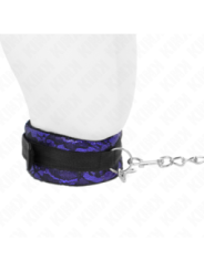 KINK - COLLIER COURT EN DENTELLE DE VELOURS AVEC CEINTURE 105 CM AVEC GARNITURE EN NYLON 44 X 5,5 CM