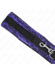 KINK - COLLIER COURT EN DENTELLE DE VELOURS AVEC CEINTURE 105 CM AVEC GARNITURE EN NYLON 44 X 5,5 CM