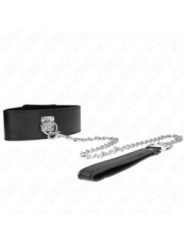 KINK - COLLIER AVEC CEINTURE 65 CM AVEC LARGE BRACELET NOIR AJUSTABLE 33,5-41 CM X 5 CM