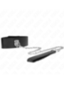 KINK - COLLIER AVEC CEINTURE 65 CM AVEC LARGE BRACELET NOIR AJUSTABLE 33,5-41 CM X 5 CM