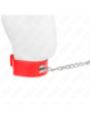 KINK - COLLIER AVEC CEINTURE 65 CM AVEC LARGE BRACELET ROUGE AJUSTABLE 33,5-41 CM X 5 CM