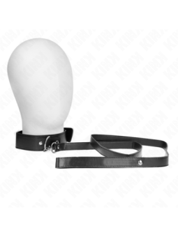 KINK - COLLIER AVEC CEINTURE 116 CM BRACELET NOIR AJUSTABLE 32-50 CM X 8 CM