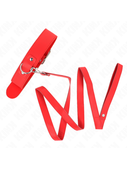 KINK - COLLIER AVEC CEINTURE 116 CM BRACELET ROJO AJUSTABLE 32-50 CM X 8 CM