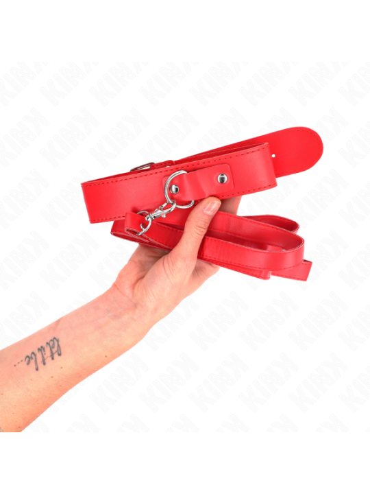 KINK - COLLIER AVEC CEINTURE 116 CM BRACELET ROJO AJUSTABLE 32-50 CM X 8 CM