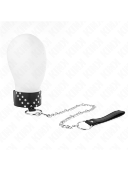KINK - COLLIER AVEC CEINTURE 65 CM AVEC RIVET V RÉGLABLE 36-43 CM X 5 CM