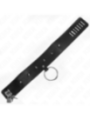 KINK - COLLIER 65 CM AVEC LAISSE AVEC CLOUS ARGENTÉS MODÈLE 2 RÉGLABLE 36-43 CM X 5 CM