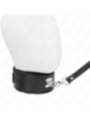 KINK - COLLIER AVEC CEINTURE 116 CM AVEC BRACELET EN CUIR NOIR AJUSTABLE 40-48 CM X 6 CM