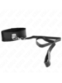 KINK - COLLIER AVEC CEINTURE 116 CM AVEC BRACELET EN CUIR NOIR AJUSTABLE 40-48 CM X 6 CM