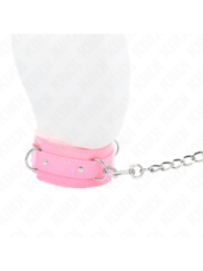 KINK - COLLIER AVEC LAISSE 65 CM AVEC RESTRICTIONS ROSE 36-42 CM X 5,5 CM