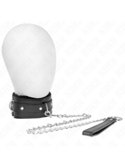KINK - COLLIER AVEC LAISSE 65 CM AVEC RESTRICTIONS NOIR 36-42 CM X 5,5 CM