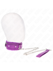 KINK - COLLIER AVEC LAISSE 65 CM AVEC RESTRICTIONS VIOLET 36-42 CM X 5,5 CM