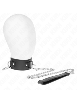 KINK - COLLIER AVEC LAISSE 65 CM 3 ANNEAUX MODÈLE 2 RÉGLABLE 36-43 CM X 5 CM