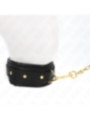 KINK - COLLIER AVEC BRACELET IMITATION CUIR ÉPONGE MODÈLE 1 RÉGLABLE 37-54 CM X 3 CM