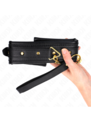 KINK - COLLIER AVEC BRACELET IMITATION CUIR ÉPONGE MODÈLE 1 RÉGLABLE 37-54 CM X 3 CM