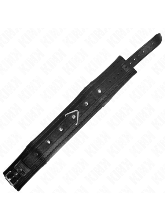 KINK - COLLIER AVEC BRACELET IMITATION CUIR ÉPONGE MODÈLE 1 RÉGLABLE 37-54 CM X 3 CM