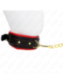KINK - COLLIER AVEC BRACELET IMITATION CUIR ÉPONGE MODÈLE 2 RÉGLABLE 37-54 CM X 3 CM