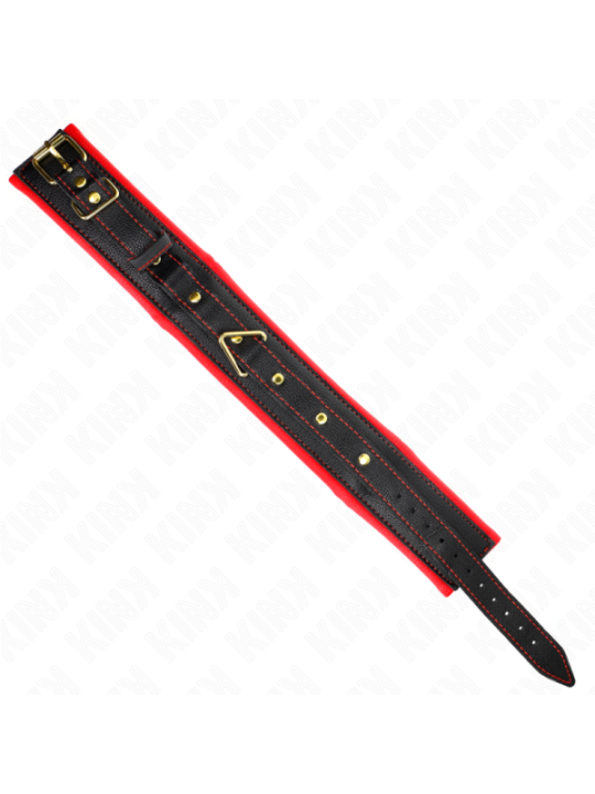 KINK - COLLIER AVEC BRACELET IMITATION CUIR ÉPONGE MODÈLE 2 RÉGLABLE 37-54 CM X 3 CM