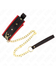 KINK - COLLIER AVEC LAISSE EN TISSU UNI AJUSTABLE 33-48 CM X 5,7 CM