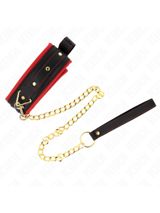 KINK - COLLIER AVEC LAISSE EN TISSU UNI AJUSTABLE 33-48 CM X 5,7 CM
