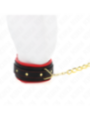 KINK - COLLIER AVEC LAISSE EN TISSU UNI AJUSTABLE 33-48 CM X 5,7 CM