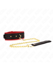 KINK - COLLIER AVEC LAISSE EN TISSU UNI AJUSTABLE 33-48 CM X 5,7 CM