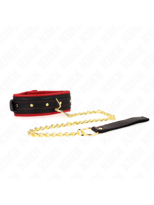 KINK - COLLIER AVEC LAISSE EN TISSU UNI AJUSTABLE 33-48 CM X 5,7 CM