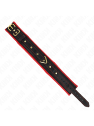 KINK - COLLIER AVEC LAISSE EN TISSU UNI AJUSTABLE 33-48 CM X 5,7 CM