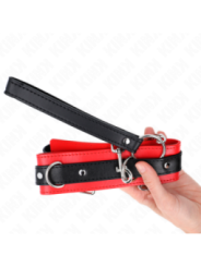 KINK - COLLIER MODÈLE BASIC AVEC LAISSE 65 CM MODÈLE 3 ROUGE 53 X 5 CM