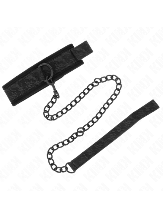 KINK - COLLIER MODÈLE BASIC AVEC LAISSE 77 CM MODÈLE 5 AJUSTABLE 34-54 CM X 5 CM