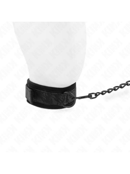KINK - COLLIER MODÈLE BASIC AVEC LAISSE 77 CM MODÈLE 5 AJUSTABLE 34-54 CM X 5 CM
