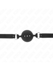 KINK - BÂTON ENTIEREMENT SILICONE 55 x 2 CM AVEC BOULE 4,5 CM TAILLE M NOIR AJUSTABLE 35-51 CM