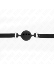 KINK - BÂTON ENTIEREMENT SILICONE 55 x 2 CM AVEC BOULE DE 5 CM TAILLE L NOIR AJUSTABLE 35-51 CM