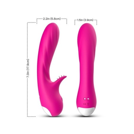 ARMONY - VIBRATEUR ROMANCE AVEC STIMULATEUR FUCHSIA
