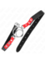 KINK - GAG AVEC PLUSIEURS O-RINGS 4 / 4,8 CM ROUGE 38 X 56 CM