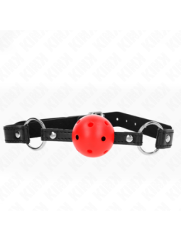 KINK - BOULE CREUSE DURE ROUGE 4,5 CM GAG MODELE 1 63,5 X 2 CM