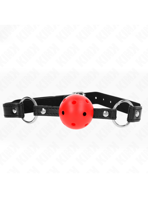 KINK - BOULE CREUSE DURE ROUGE 4,5 CM GAG MODELE 1 63,5 X 2 CM