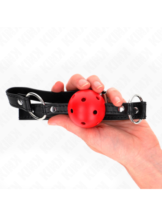 KINK - BOULE CREUSE DURE ROUGE 4,5 CM GAG MODELE 1 63,5 X 2 CM
