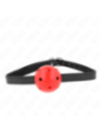KINK - BÂILLON À BOULE SIMPLICITÉ ROUGE RESPIRANT 4,5 CM 62 x 1,5 CM