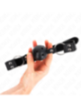 KINK - BÂTON RESPIRANT 4 CM AVEC DOUBLE RIVET MODÈLE 1 NOIR 62,5 x 2,5 CM RÉGLABLE 42-58 CM
