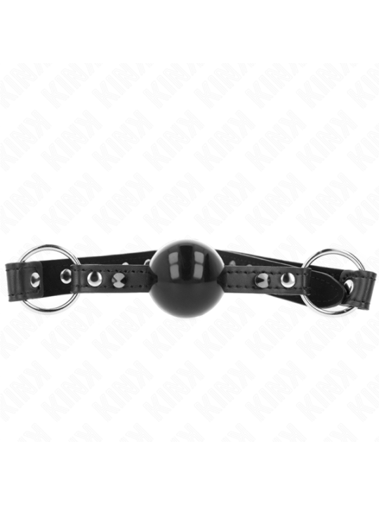 KINK - BÂILLON BALLE 4 CM AVEC POINTE RIVET ET SNAP LOCK 65 x 2 CM
